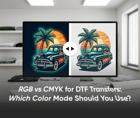 RGB vs CMYK for DTF Transfers: Which Color Mode Should You Use?
