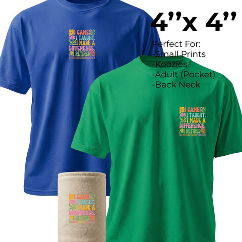 Any Size DTF Transfers