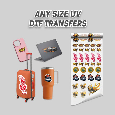 Any Size UV DTF Stickers