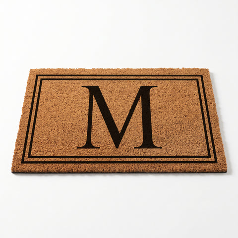 Custom Family Initial Monogram Doormat