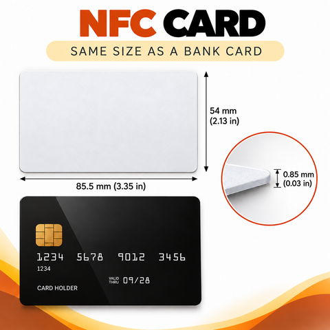Custom NFC Business Card – Personalized Tap Card for Reviews, Social Media & Digital Links