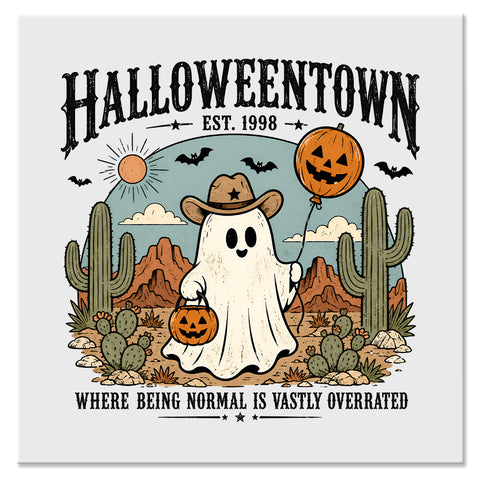 Halloweentown Cowboy Ghost Halloween Design - DTF Ready To Press