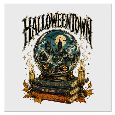 Halloweentown Crystal Ball Halloween Design - DTF Ready To Press