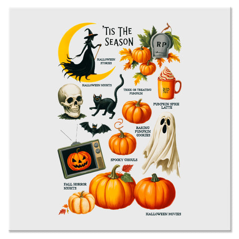 Tis The Season Halloween Favorites Design - DTF Ready To Press