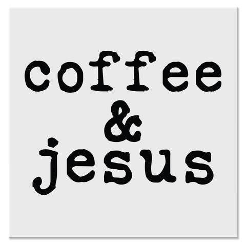 Coffee and Jesus Christian Faith Design - DTF Ready To Press Transfer