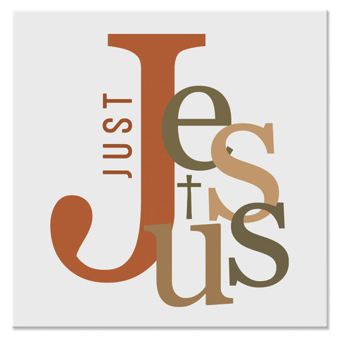 Just Jesus Retro Christian Faith Design - DTF Ready To Press Transfer