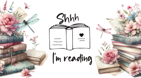 Shhh I'm Reading 16 oz Glass Jar, Book Lover Iced Coffee Cup, Reader Gift