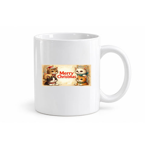Merry Christmas Cats mug design