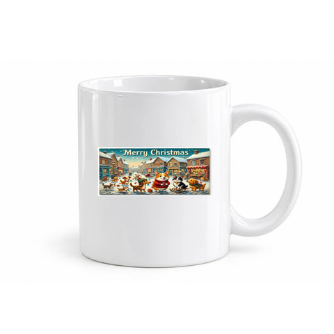 Merry Christmas Winter Pets mug design