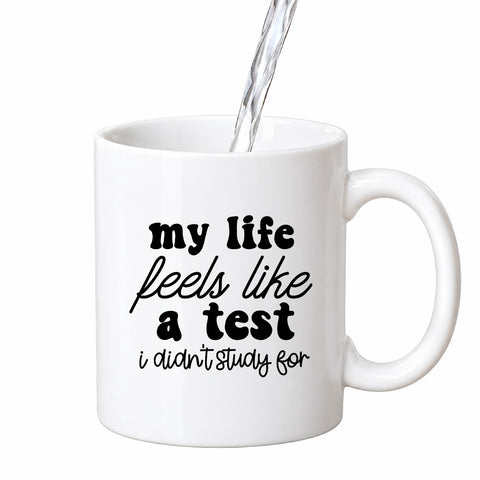 My Life Feels Like a Test mug design
