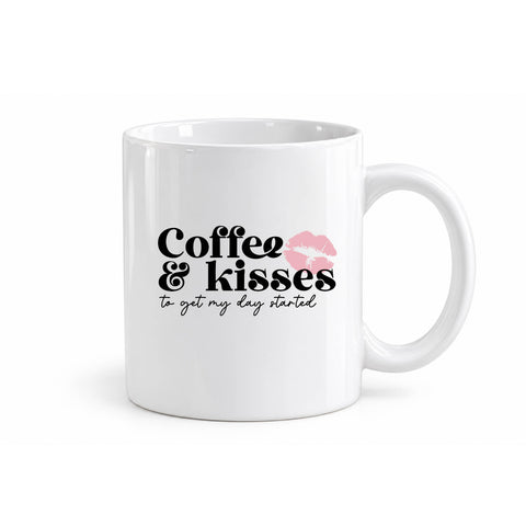 Coffee & Kisses mug design