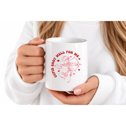 Cupid Shot Well for Me mug design
