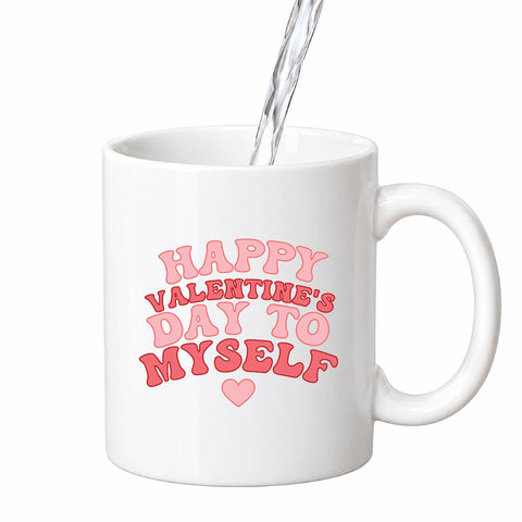 Happy Valentine's Day to Myself mug design