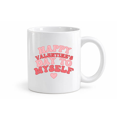 Happy Valentine's Day to Myself mug design
