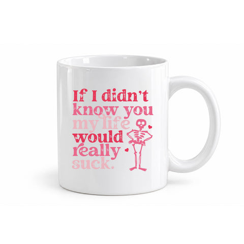 If I Didn't Know You My Life Would Suck mug design