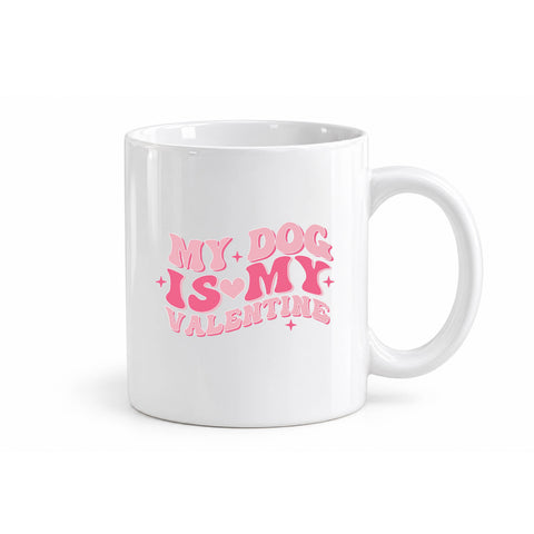 My Dog Is My Valentine mug design