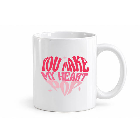 You Make My Heart Pop mug design