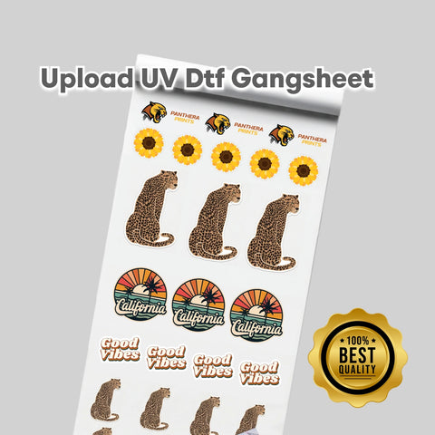 Upload UV DTF Sticker Gang Sheet