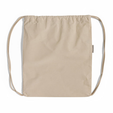 Organic Cotton Drawstring Backpack – Blank Eco-Friendly Gym Bag